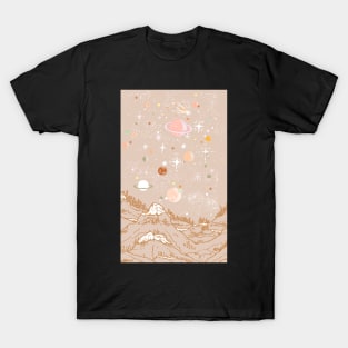 Planets From Moon Celestes Studio© T-Shirt